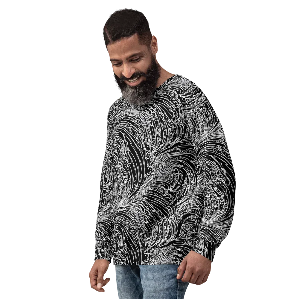 Stellar Tsunami on Sweatshirt — Left Front