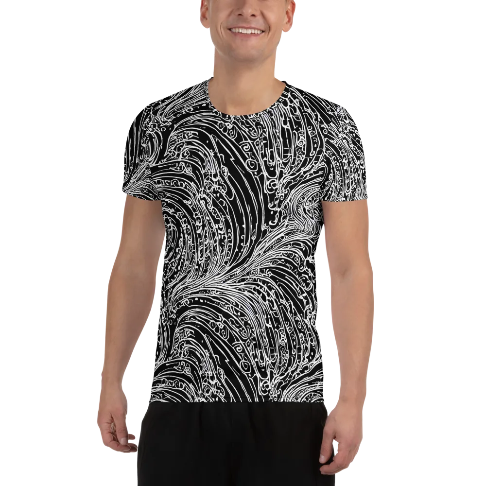 Stellar Tsunami on Men's Athletic T-Shirt — Front