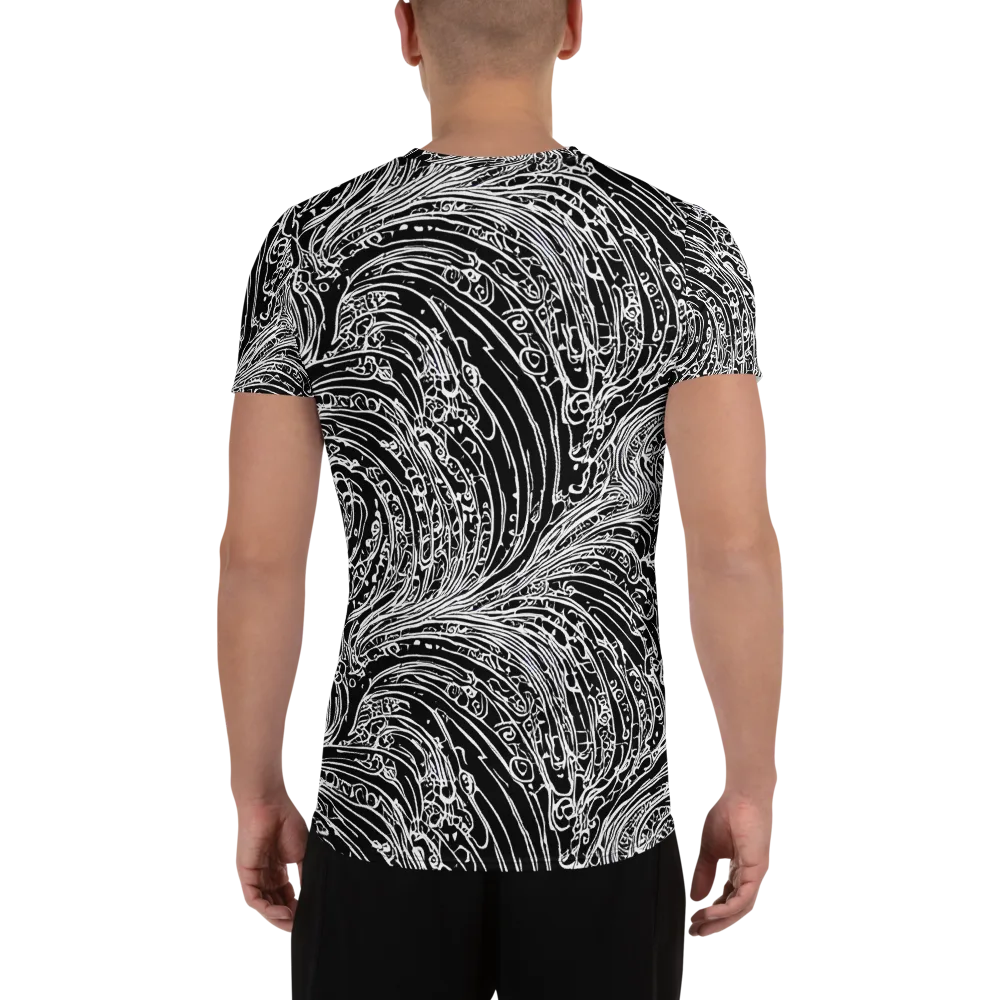 Stellar Tsunami on Men's Athletic T-Shirt — Back