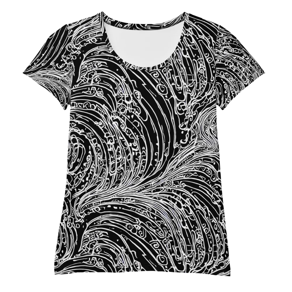 Stellar Tsunami on Women's Athletic T-Shirt — Front