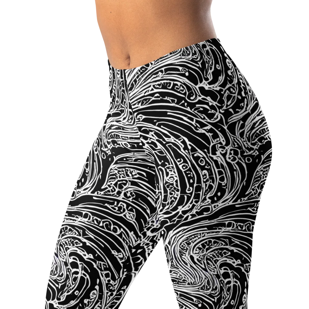 Stellar Tsunami on Leggings — Left Front