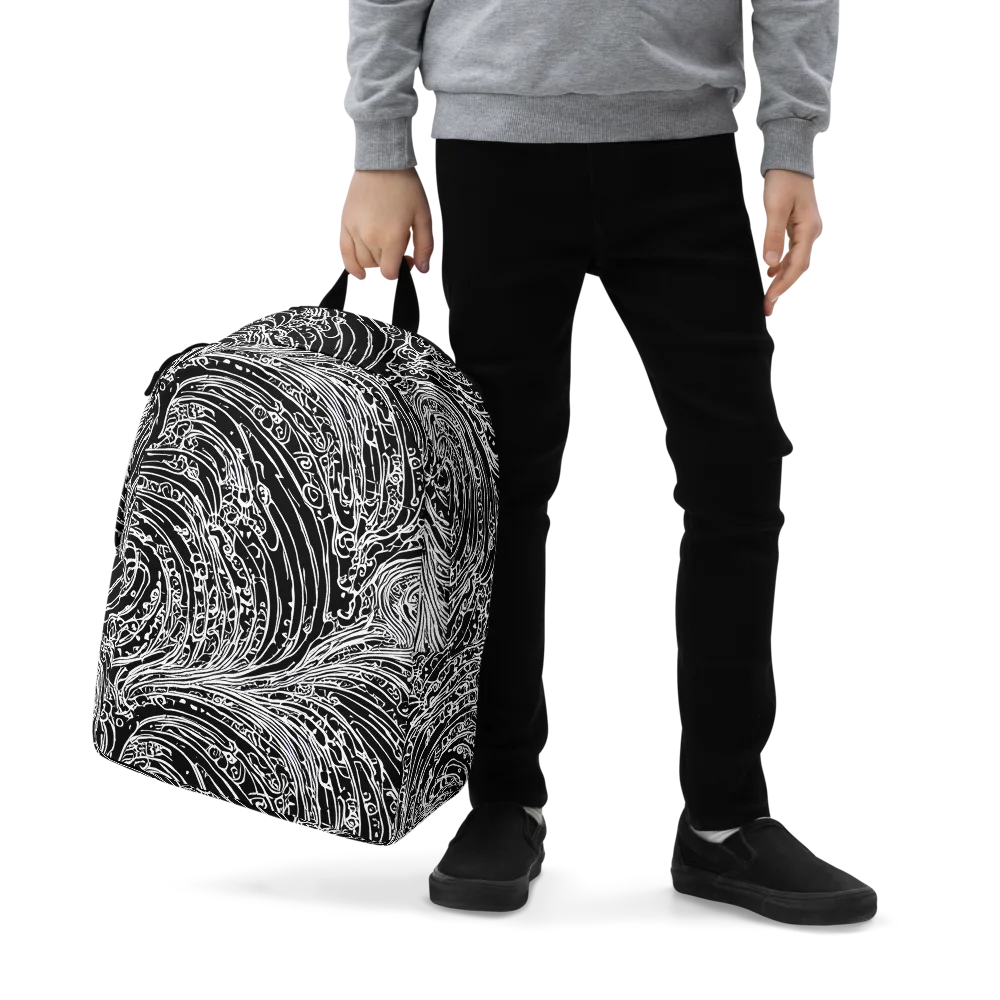 Stellar Tsunami on Minimalist Backpack — Zoomed-in
