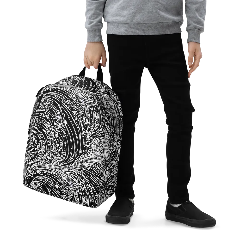 Stellar Tsunami on Minimalist Backpack — Zoomed-in