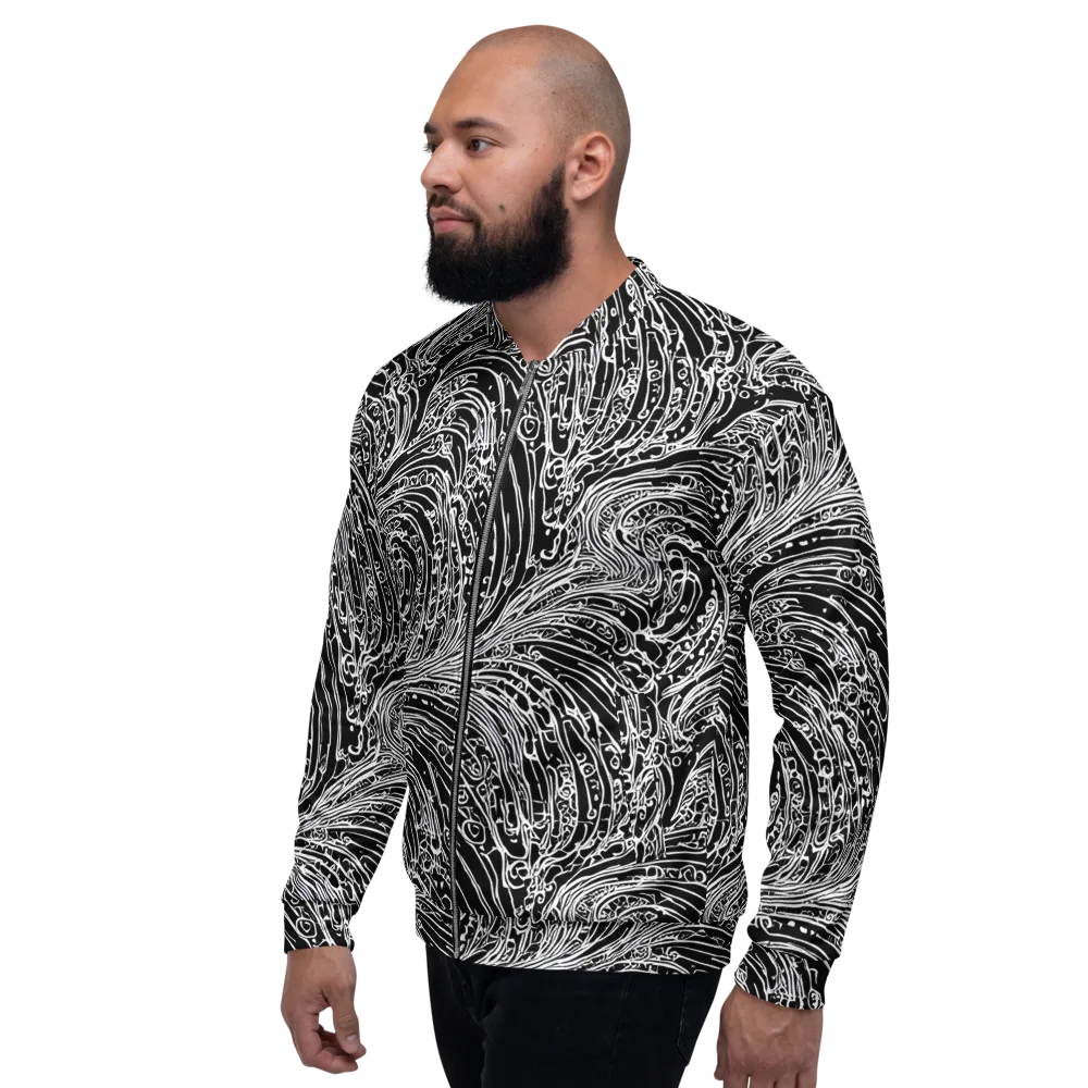 Stellar Tsunami on Bomber Jacket — Left