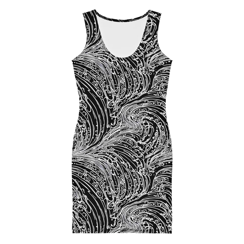 Stellar Tsunami on Bodycon Dress — Front
