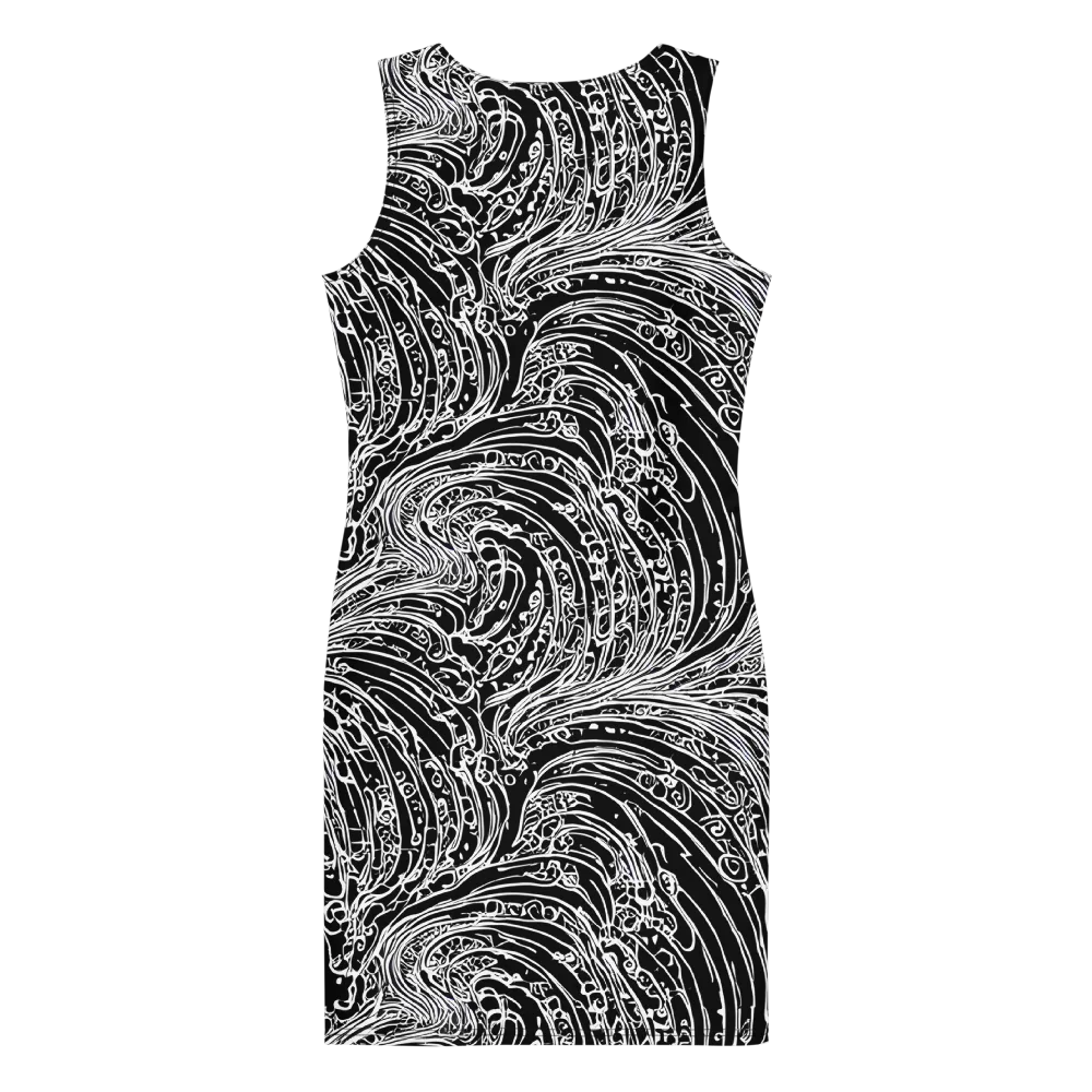 Stellar Tsunami on Bodycon Dress — Back