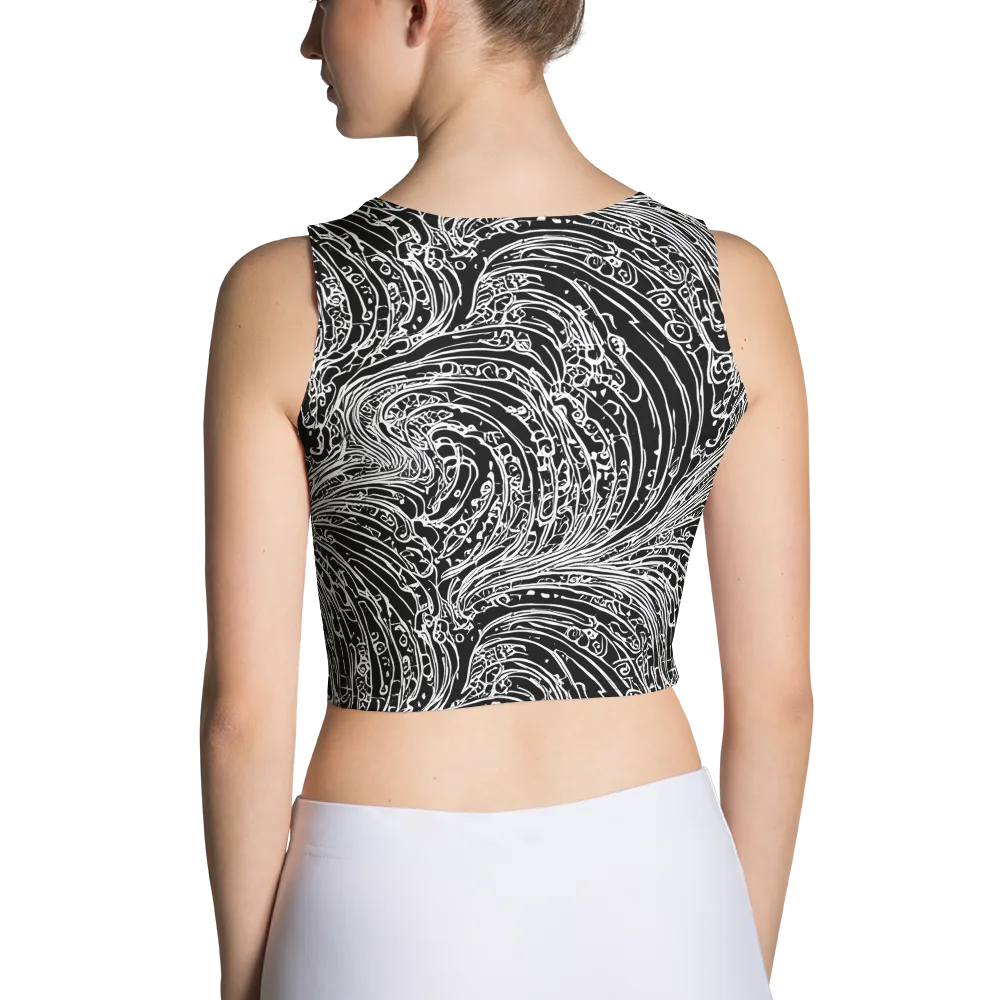 Stellar Tsunami on Crop Top — Back