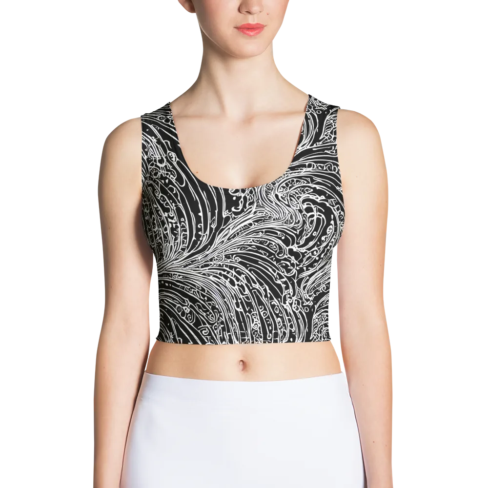 Stellar Tsunami on Crop Top — Front