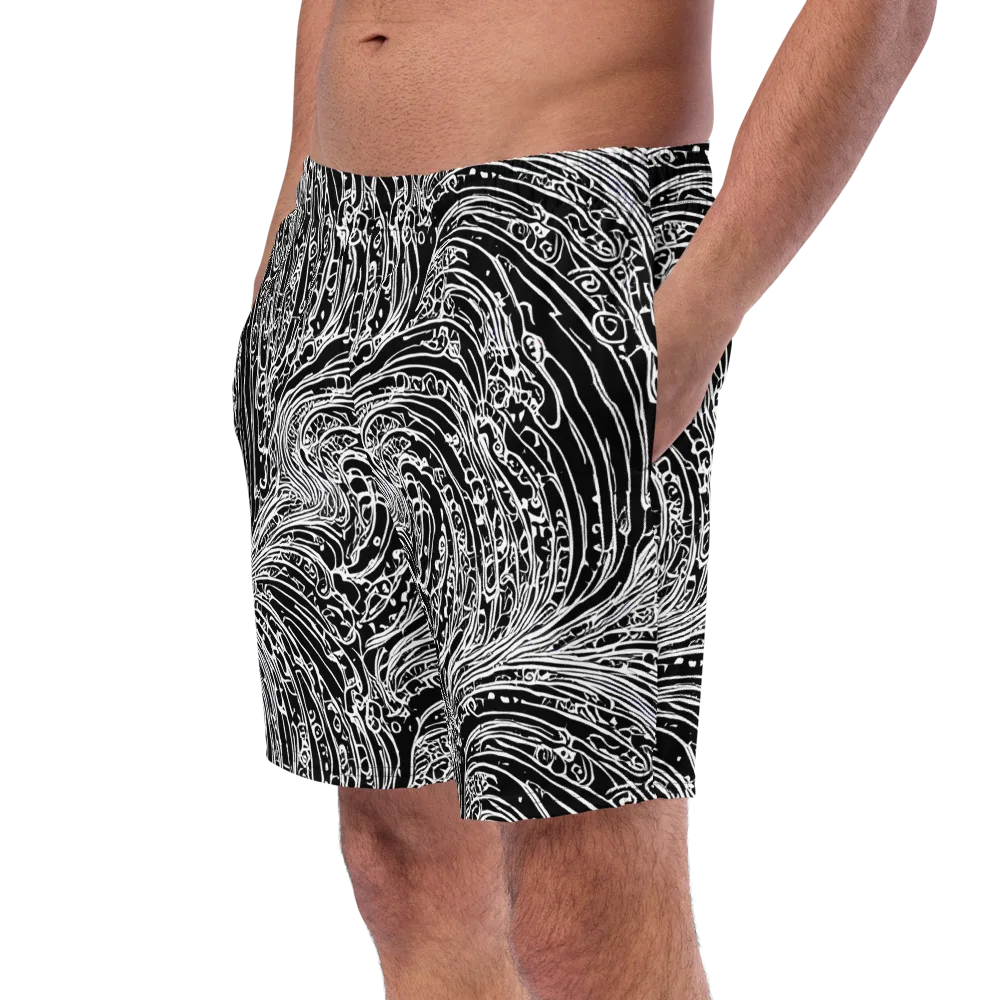 Stellar Tsunami on Swim Trunks — Left Front