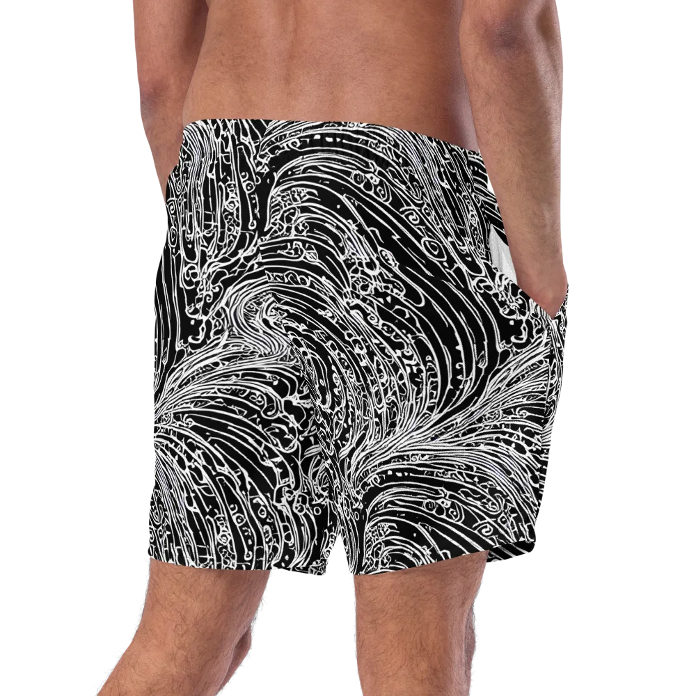 Stellar Tsunami on Swim Trunks — Right Back
