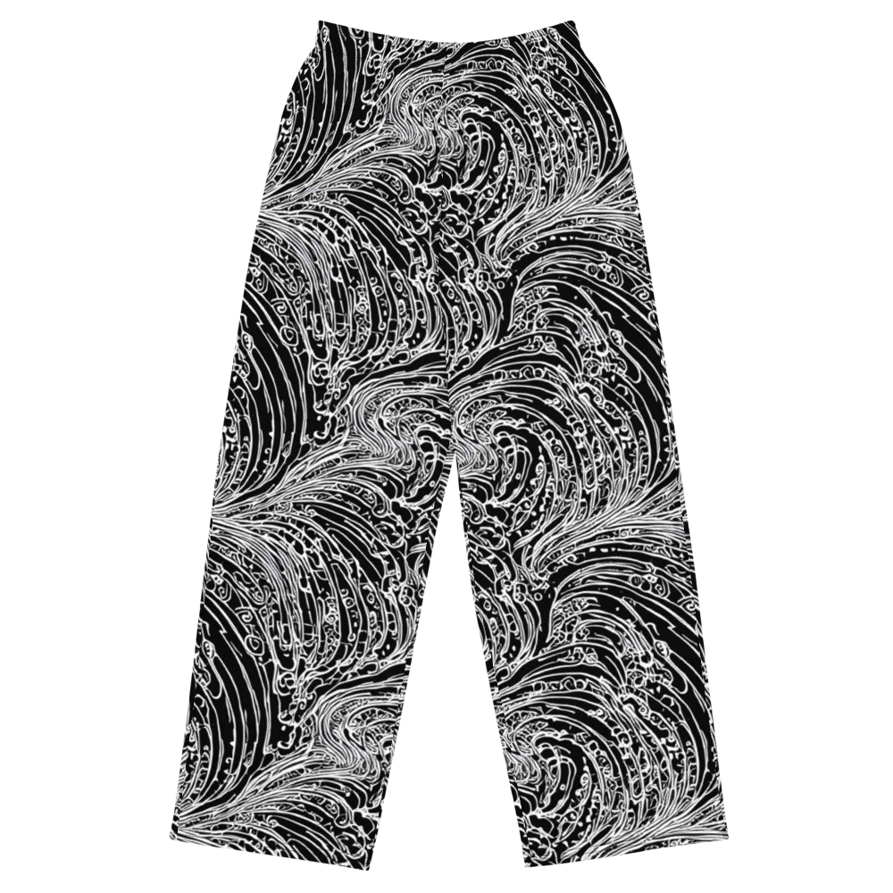 Stellar Tsunami on Wide-Leg Pants — Front