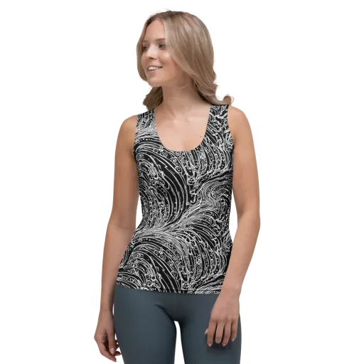 Stellar Tsunami on a Women's Tank Top