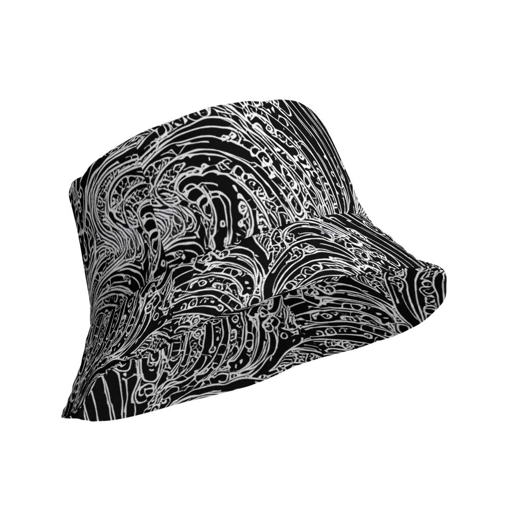 Stellar Tsunami on Reversible Bucket Hat — Product details Outside