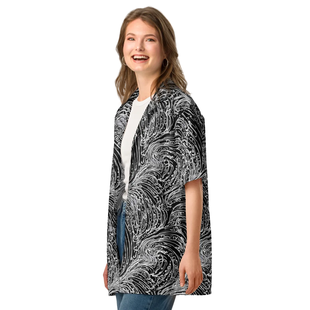 Stellar Tsunami on Button Shirt — Left Front