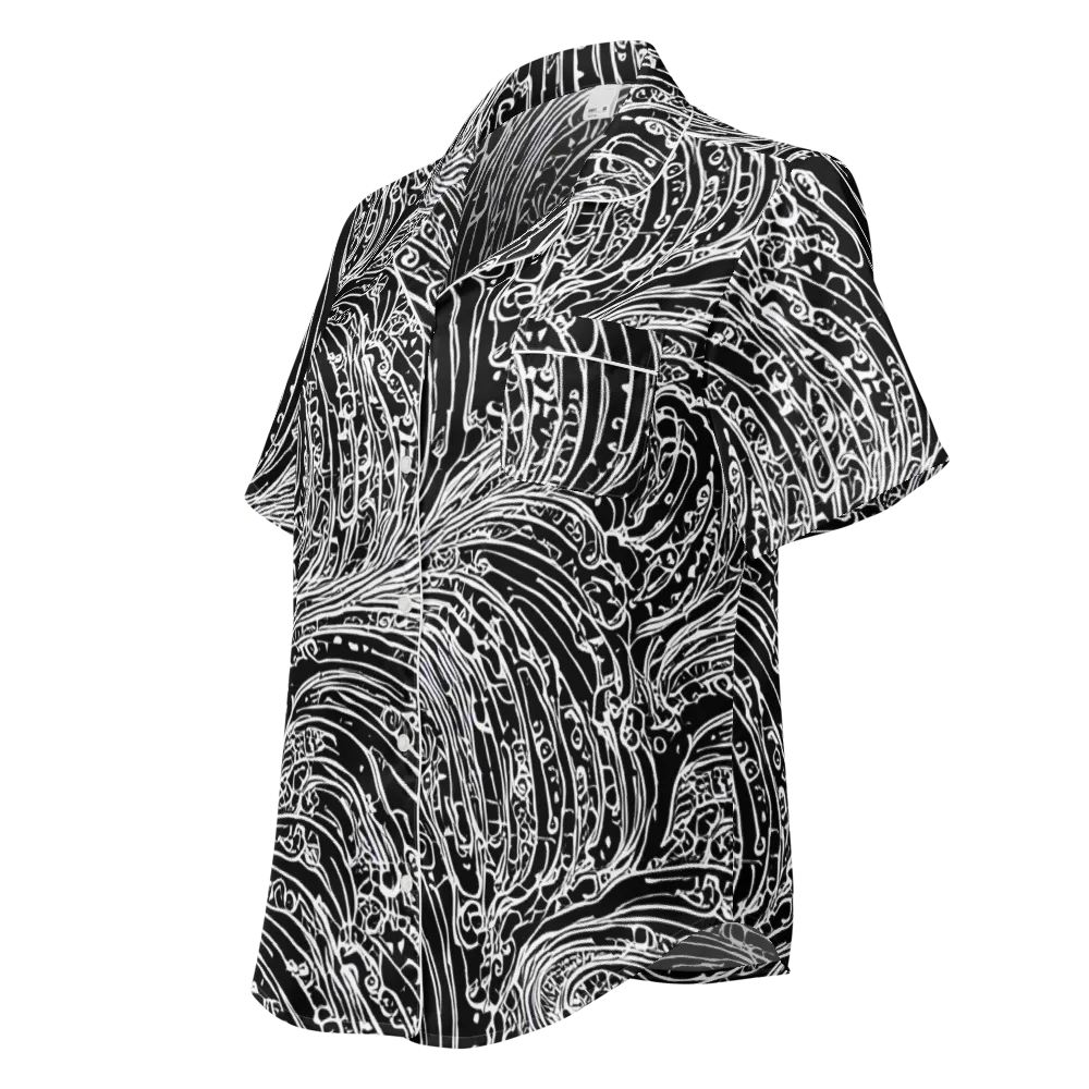 Stellar Tsunami on Women's Short Sleeve Pajama Top — Left Front