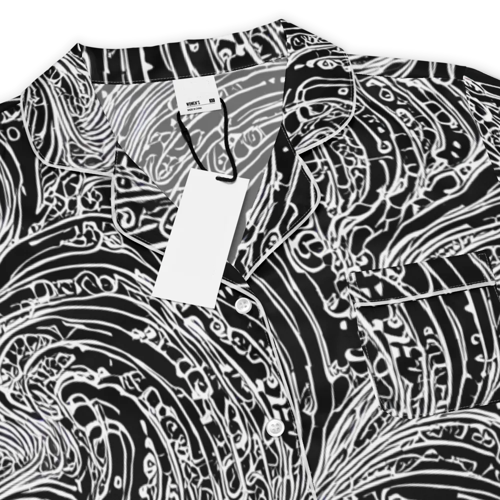 Stellar Tsunami on Women's Short Sleeve Pajama Top — Product details