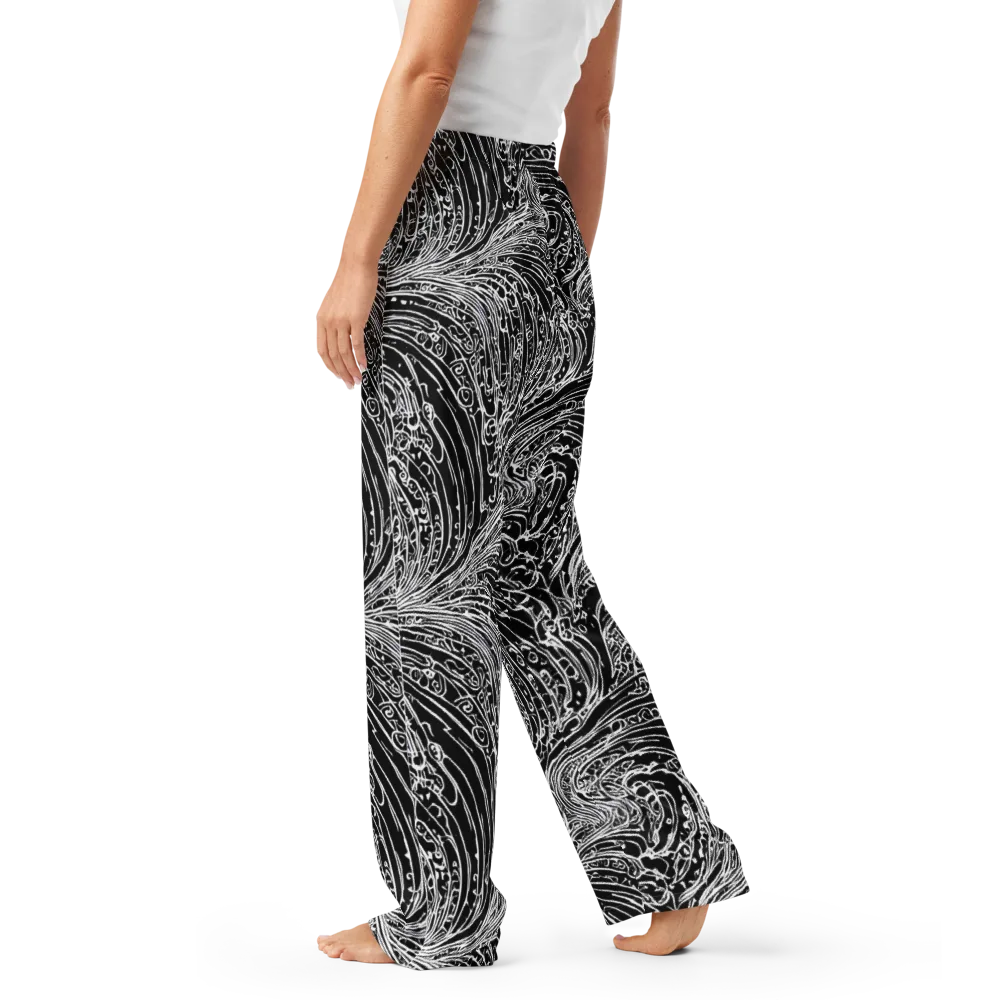 Stellar Tsunami on Women's Pajama Pants — Left