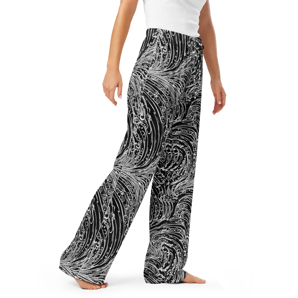 Stellar Tsunami on Women's Pajama Pants — Right Front