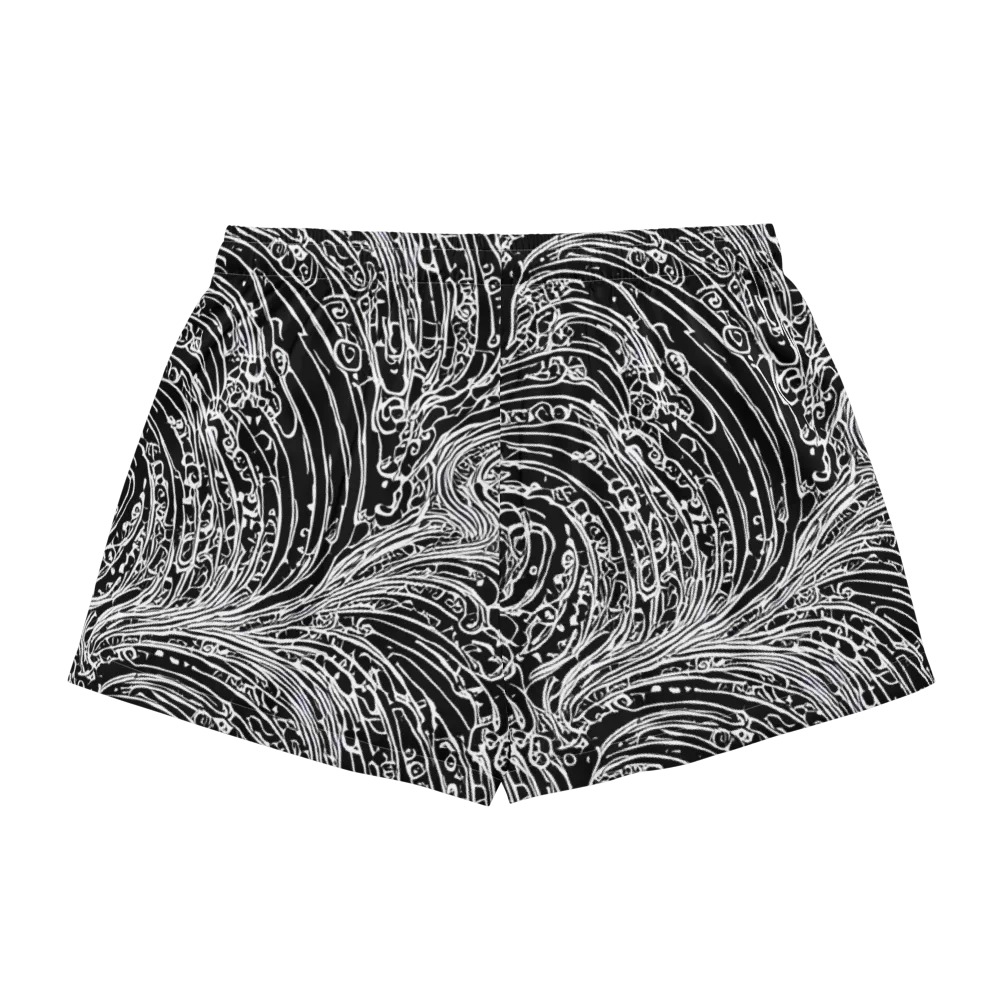 Stellar Tsunami on Women's Pajama Shorts — Back