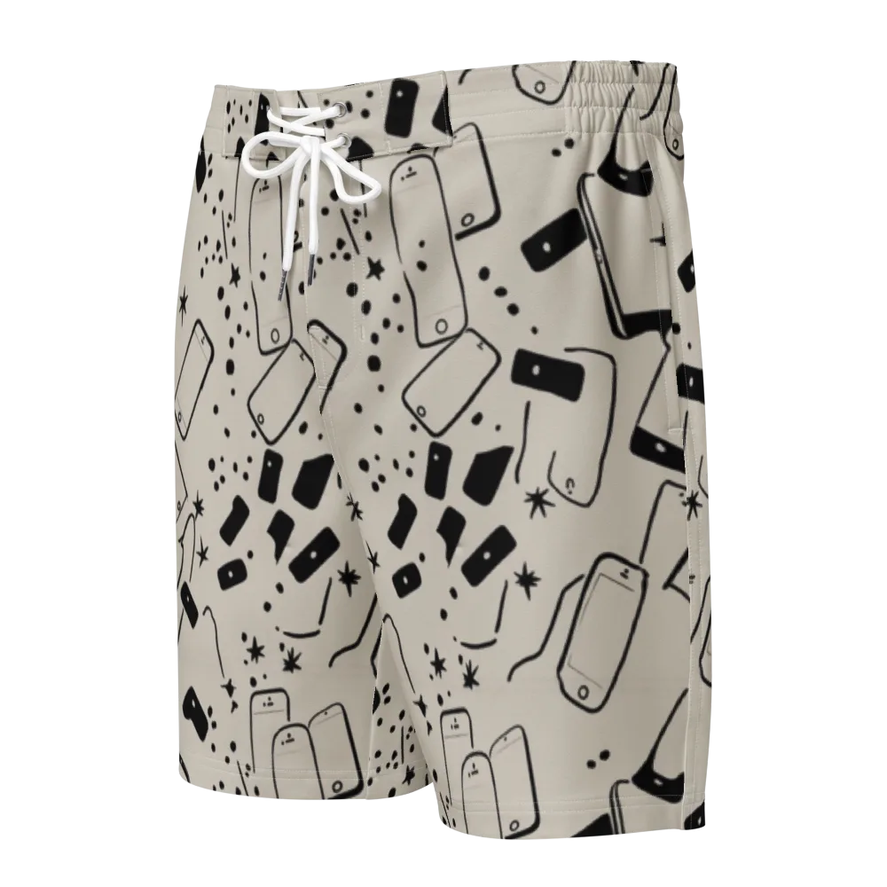Blackout Call on Men's Board Shorts — Front