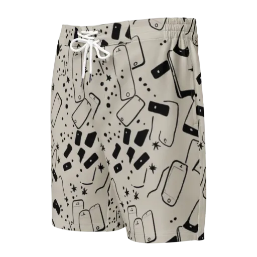Blackout Call on a Men's Board Shorts