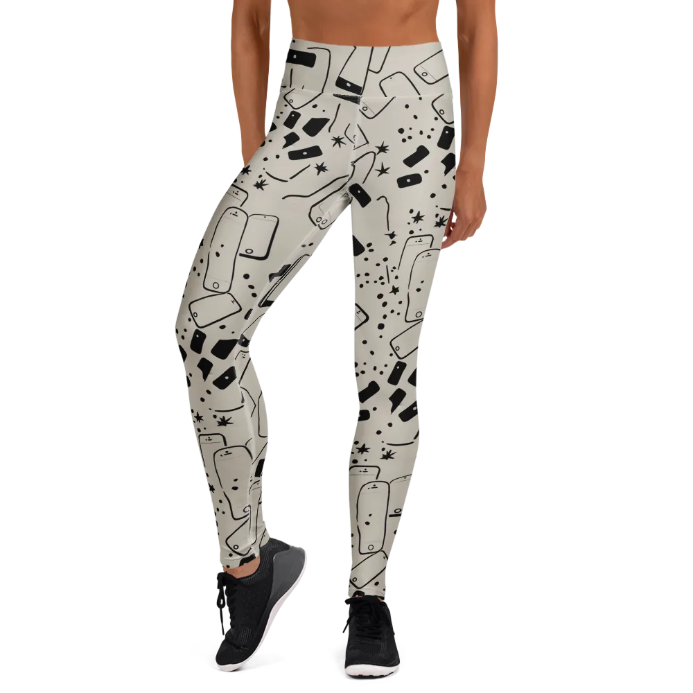 Blackout Call on Yoga Leggings — Front
