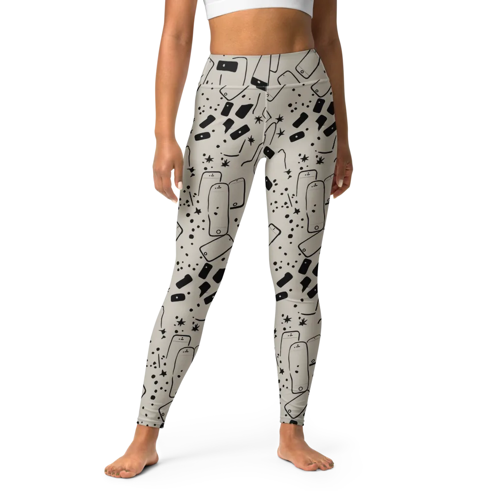 Blackout Call on Yoga Leggings — Front