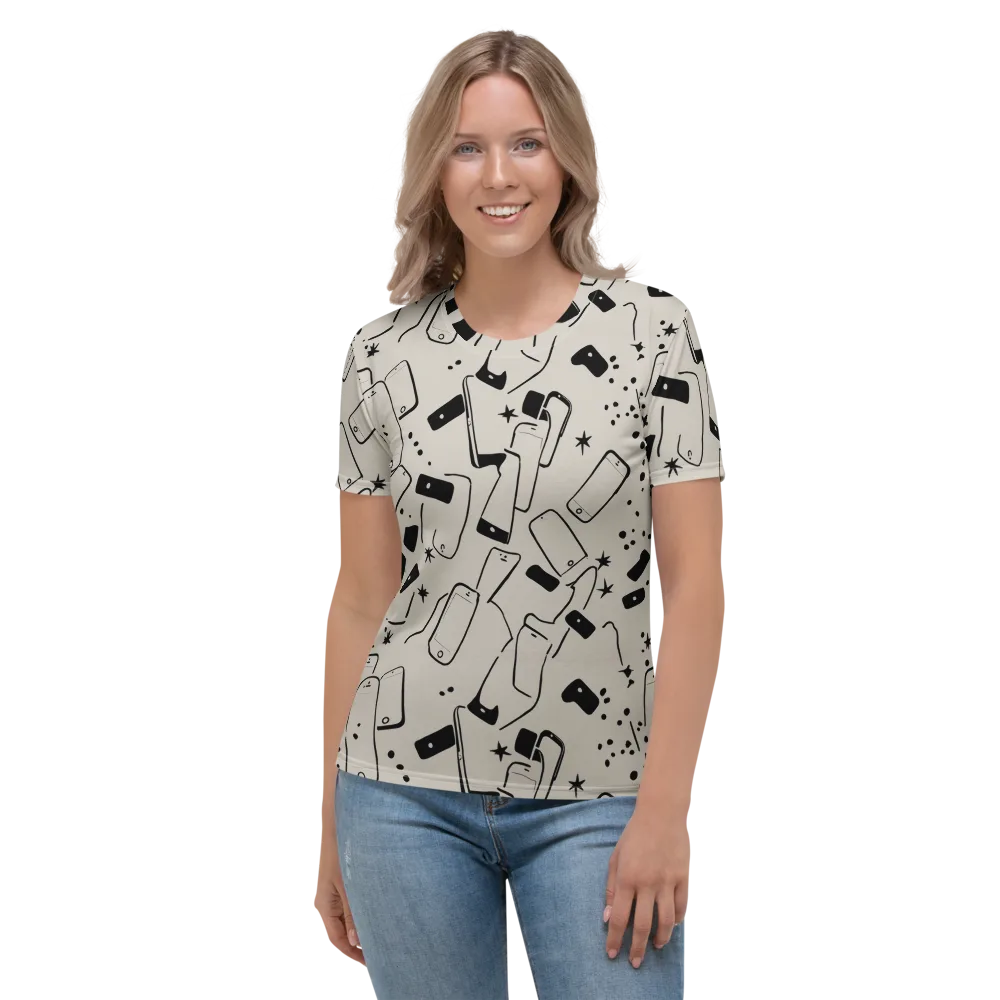 Blackout Call on Women's Crew Neck T-Shirt — Front