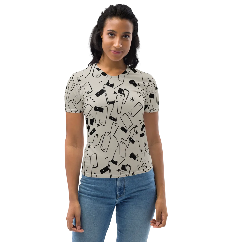 Blackout Call on Women's Crew Neck T-Shirt — Front