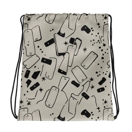 Blackout Call on a Drawstring Bag