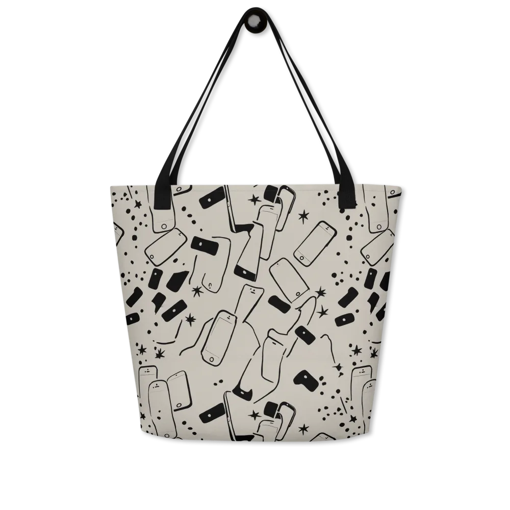 Blackout Call on Large Tote Bag W/ Pocket — Front