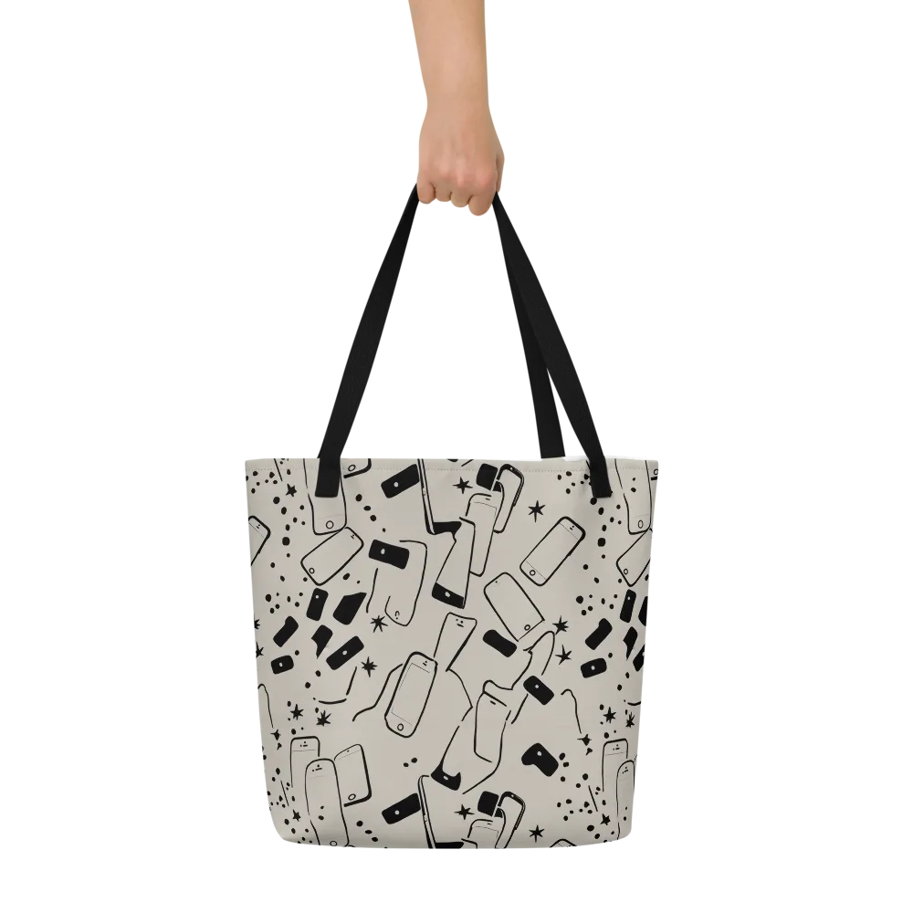 Blackout Call on Large Tote Bag W/ Pocket — Front