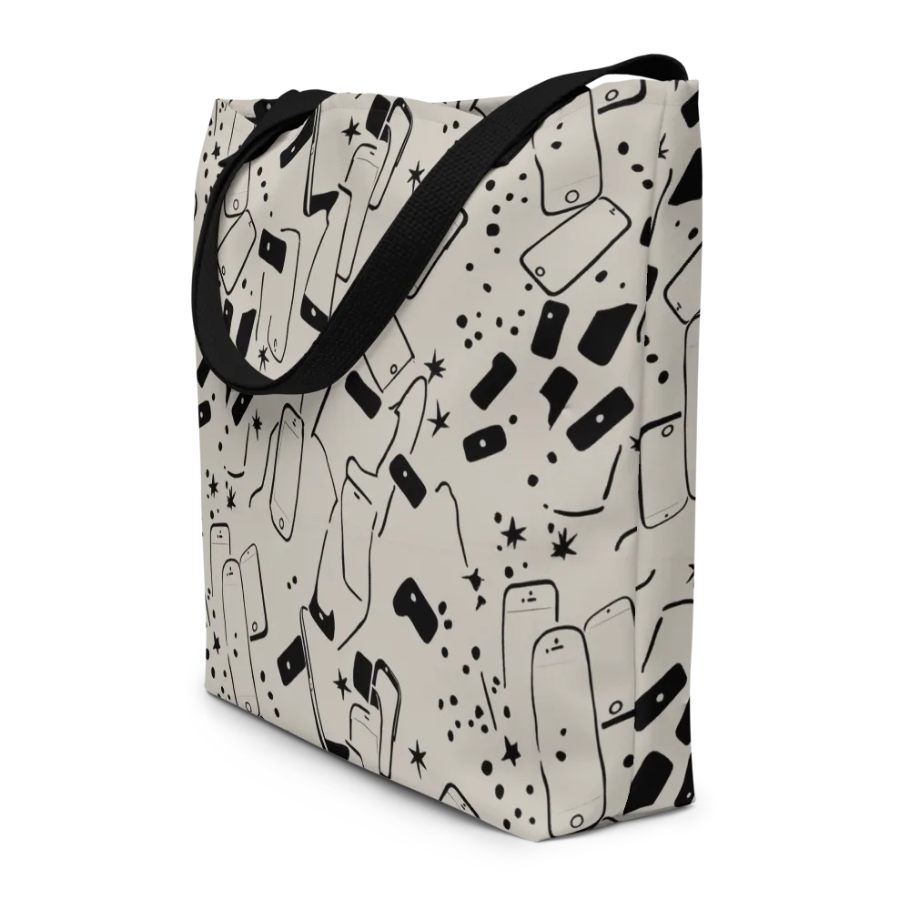 Blackout Call on Large Tote Bag W/ Pocket — Front