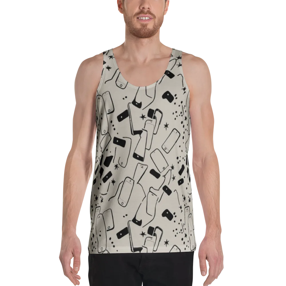 Blackout Call on Men's Tank Top — Front