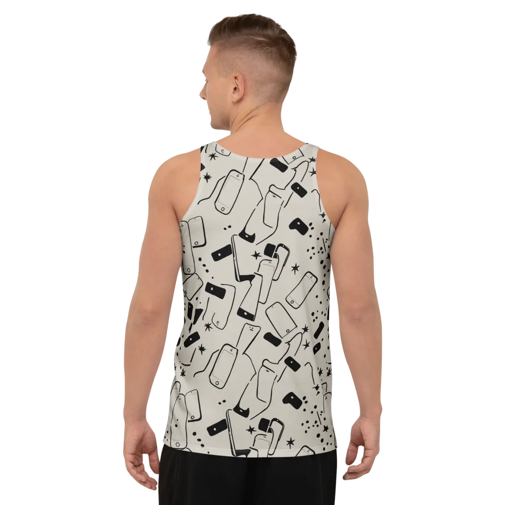 Blackout Call on Men's Tank Top — Back