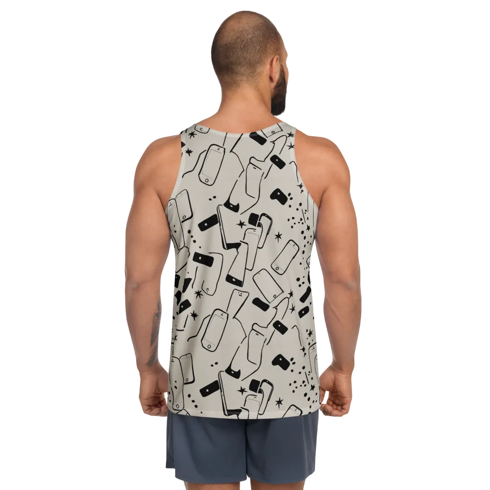 Blackout Call on Men's Tank Top — Back