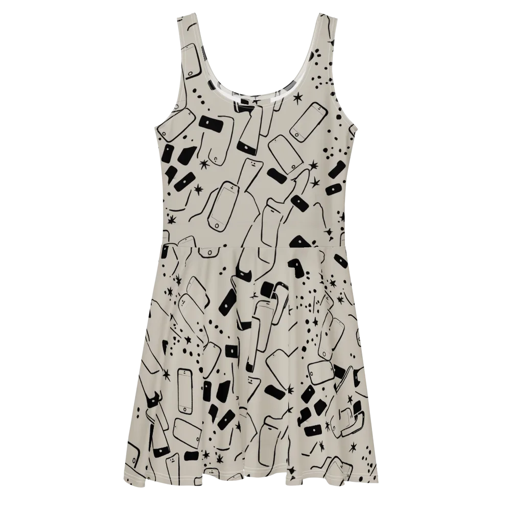 Blackout Call on Skater Dress — Front