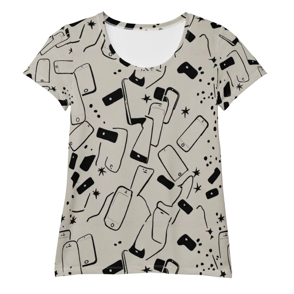 Blackout Call on Women's Athletic T-Shirt — Front
