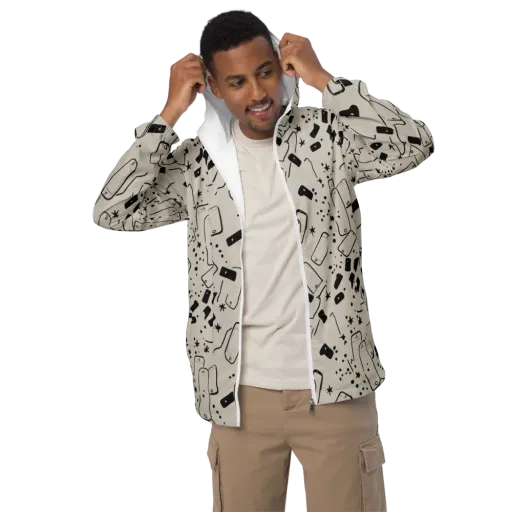 Blackout Call on a Men's Windbreaker