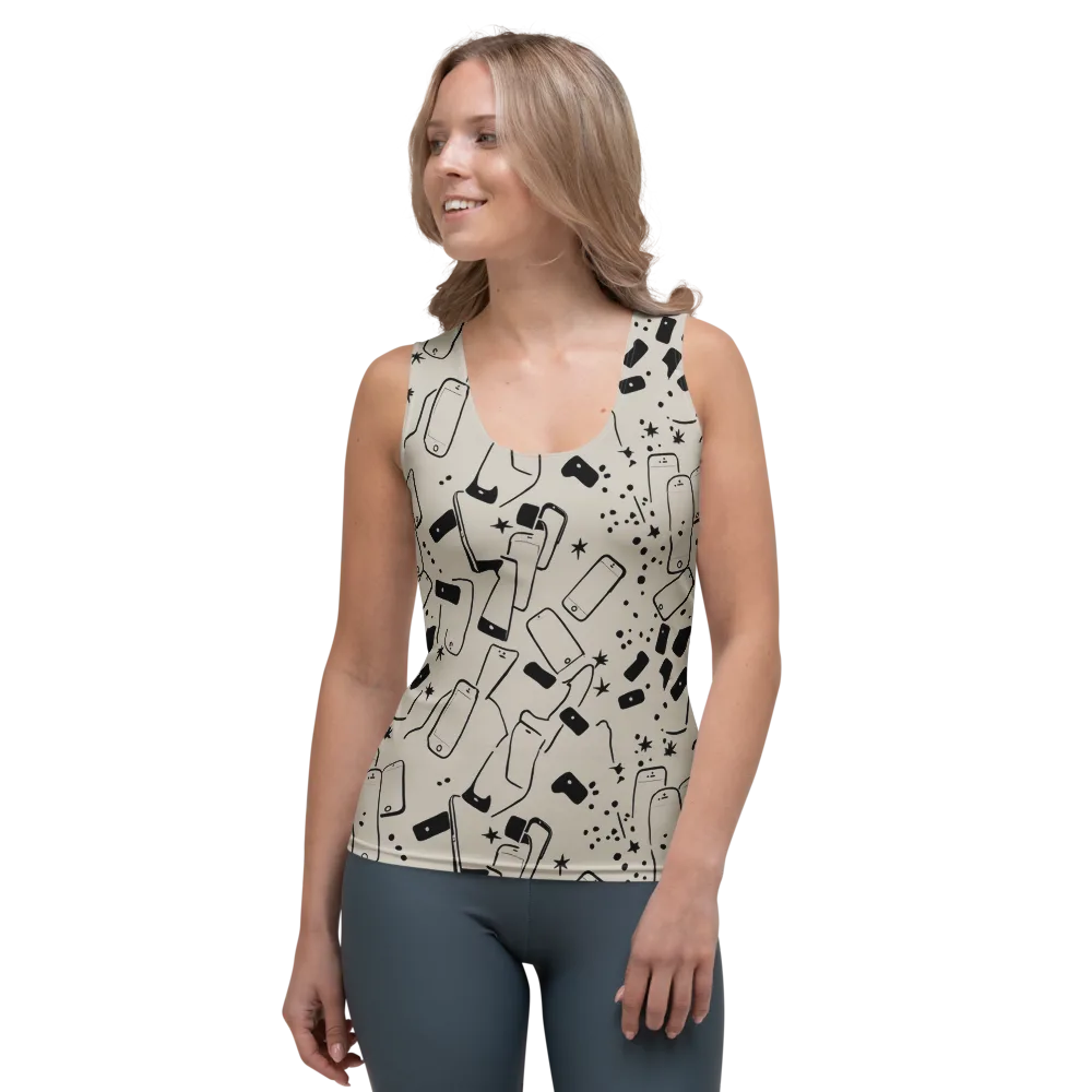 Blackout Call on Women's Tank Top — Front