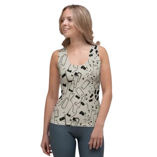 Blackout Call on a Women's Tank Top
