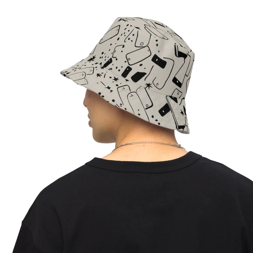 Blackout Call on Reversible Bucket Hat — Back Inside