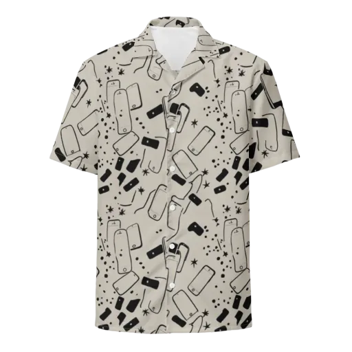 Blackout Call on a Button Shirt