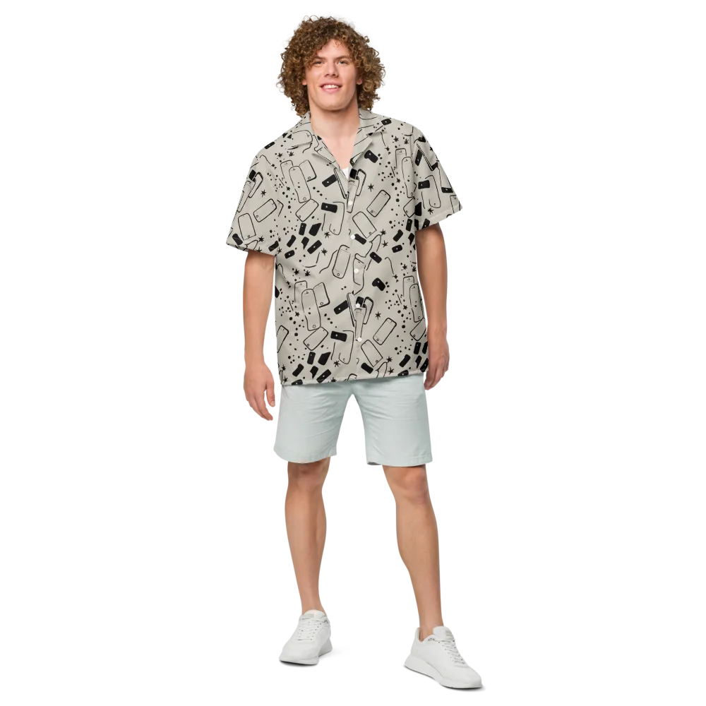 Blackout Call on Button Shirt — Front