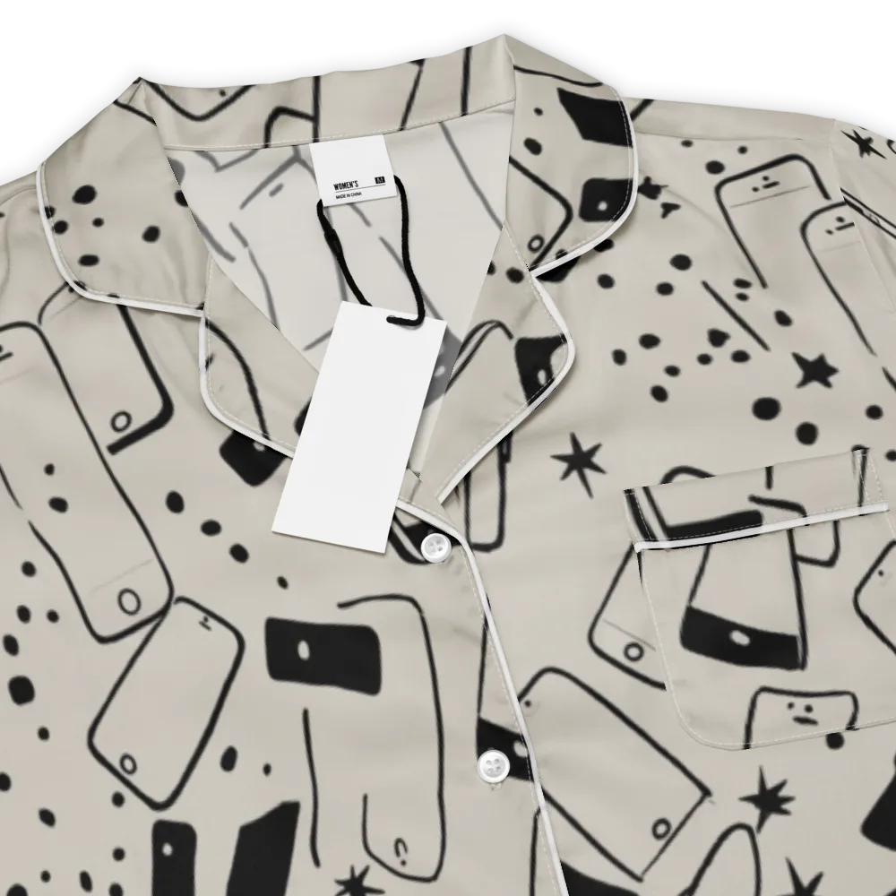 Blackout Call on Women's Short Sleeve Pajama Top — Product details