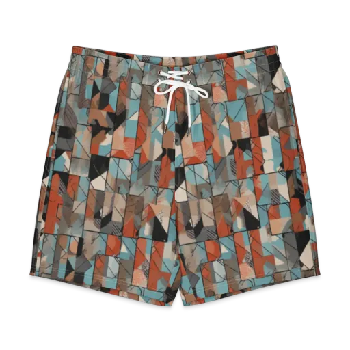 Copper Geometry on a Men's Board Shorts