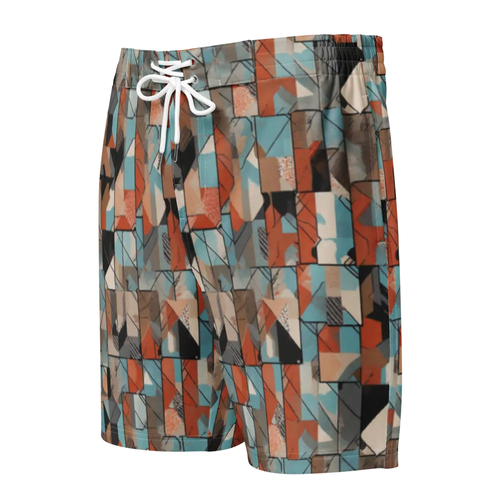 Copper Geometry on Men's Board Shorts — Front