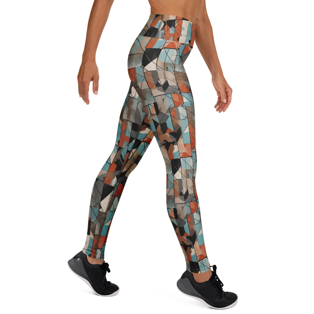 Copper Geometry on Yoga Leggings — Right