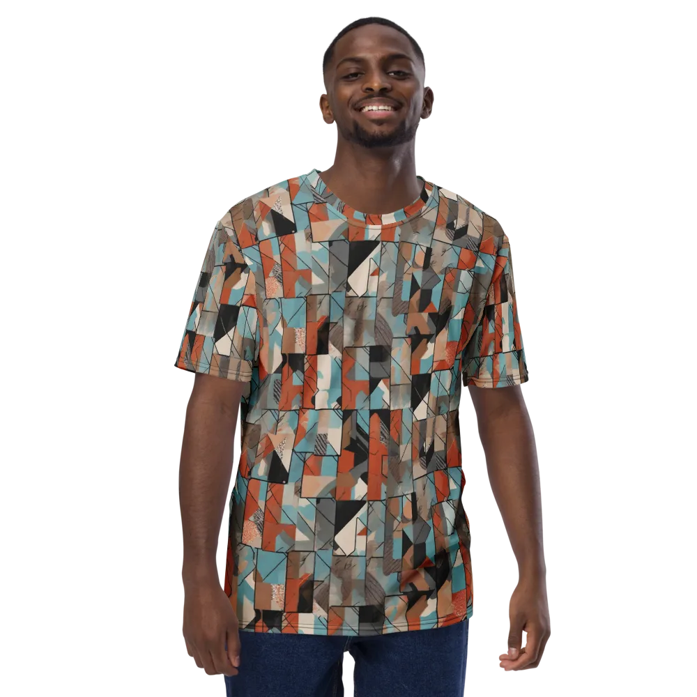 Copper Geometry on Men's Crew Neck T-Shirt — Front