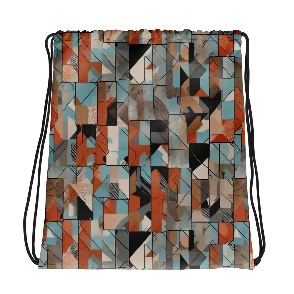 Copper Geometry on Drawstring Bag — Photo